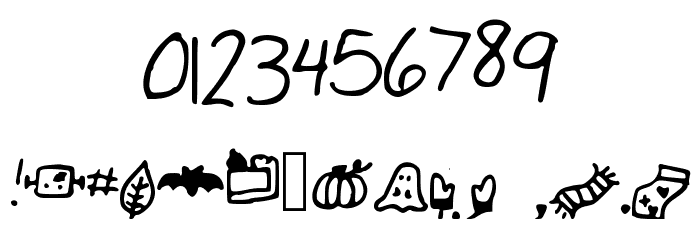 Trick-Or-Treat Font OTHER CHARS