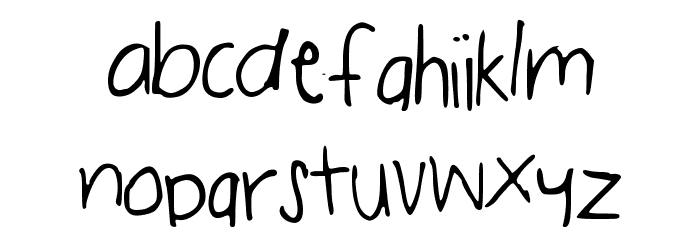 Trick-Or-Treat Font LOWERCASE