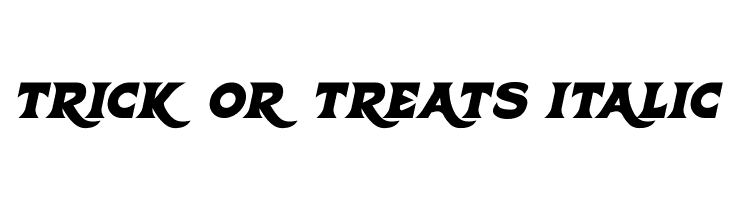 Trick Or Treats Italic  font caratteri gratis