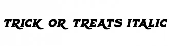 Trick Or Treats Italic  フリーフォントのダウンロード