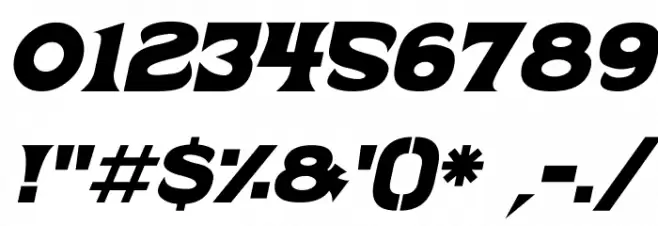 Trick Or Treats Italic Font OTHER CHARS