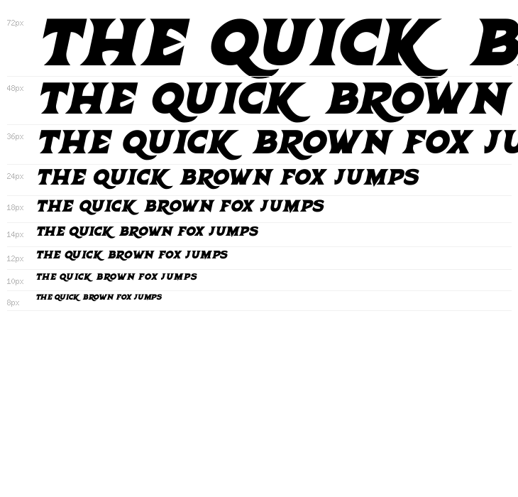 Trick Or Treats Italic Waterfall