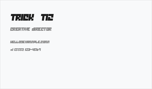 Trick  T12 Business Card