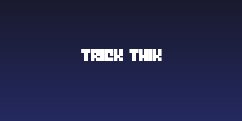 Trick Thik Social Header