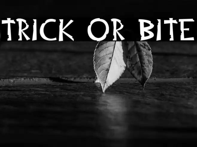 Trick or Bite 字体 examples