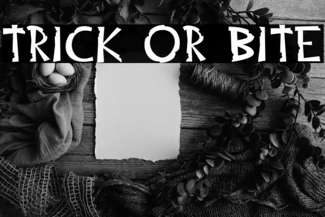 Trick or Bite 字体 examples