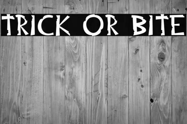 Trick or Bite 字体 examples