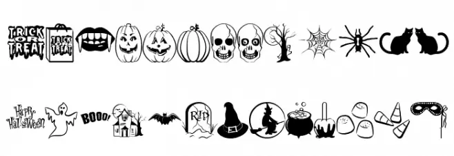 Trick or Treat BV 字体 大写