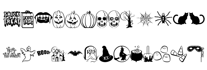 Trick or Treat BV Font LOWERCASE