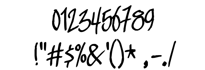 TrickTag Font OTHER CHARS