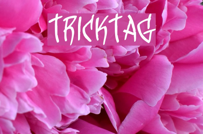 TrickTag Font examples