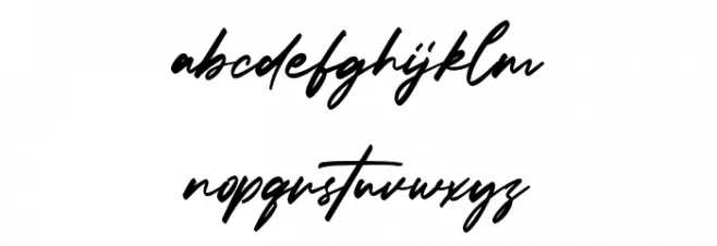 Trickiest Free Font LOWERCASE