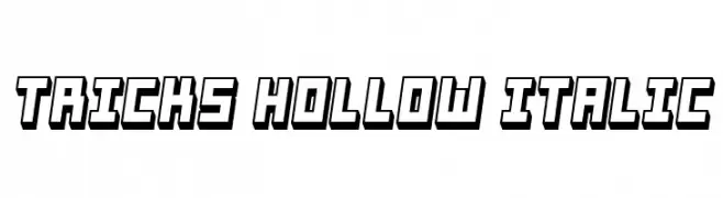 Tricks Hollow Italic  Fuentes Gratis Descargar