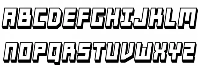 Tricks Hollow Italic Caratteri MAIUSCOLE