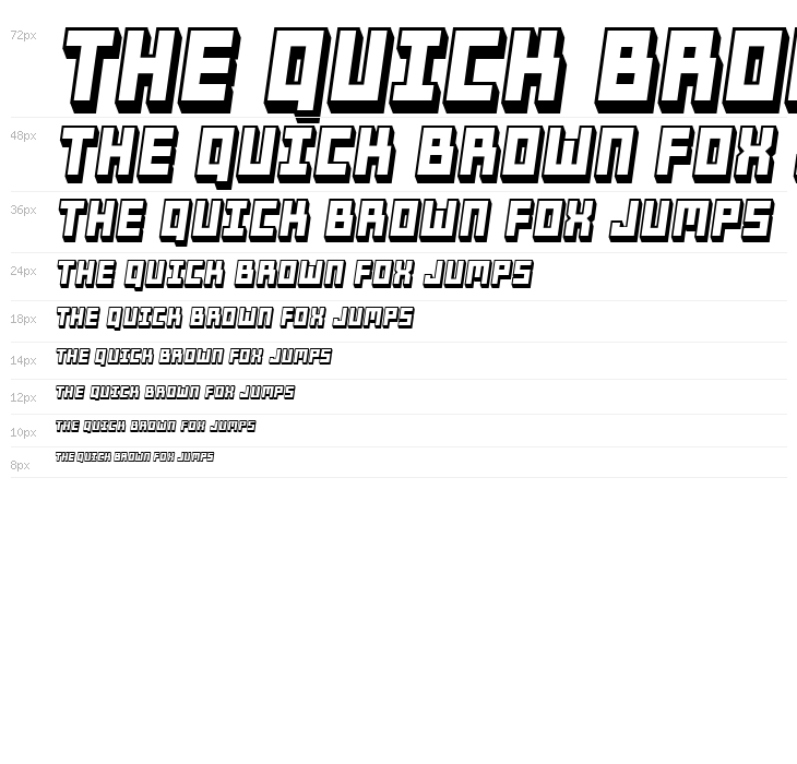 Tricks Hollow Italic Waterfall