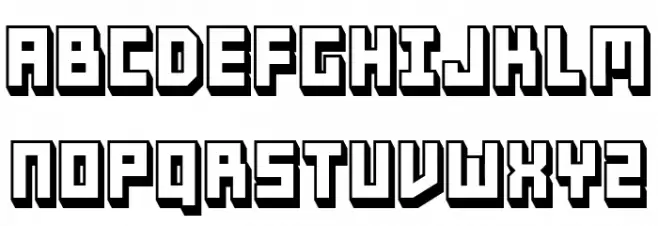 Tricks Hollow Regular Schriftart Groß
