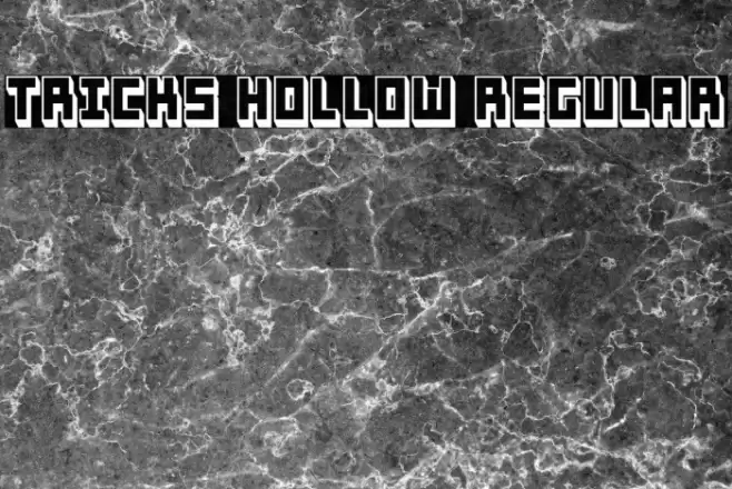 Tricks Hollow Regular Font examples
