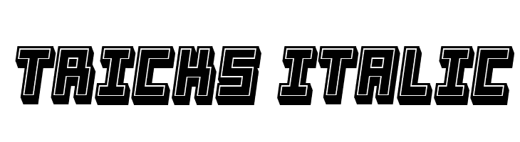Tricks Italic  font caratteri gratis