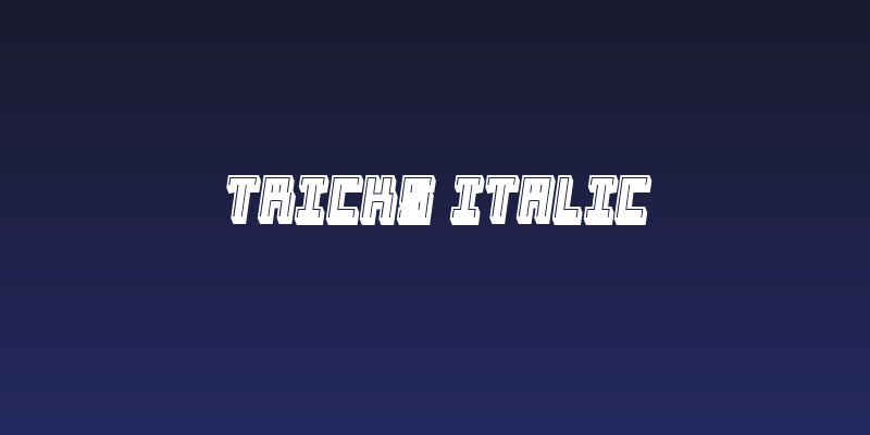 Tricks Italic Social Header