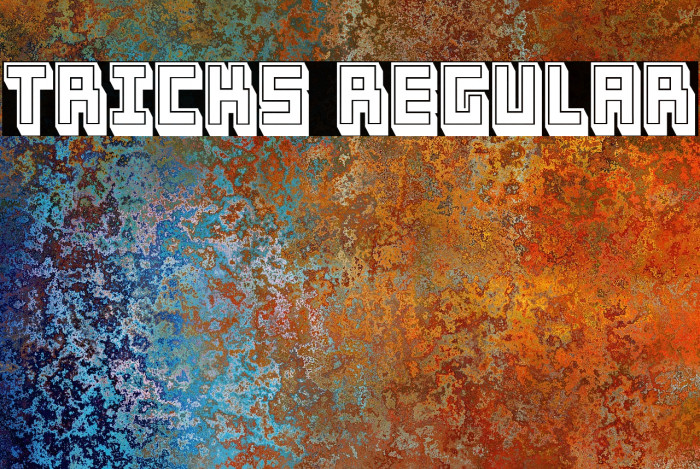 Tricks Regular Font examples