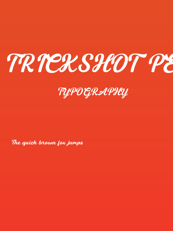 Trickshot PERSONAL USE Regular Poster