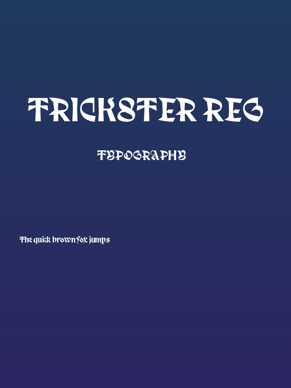 Trickster Reg Poster