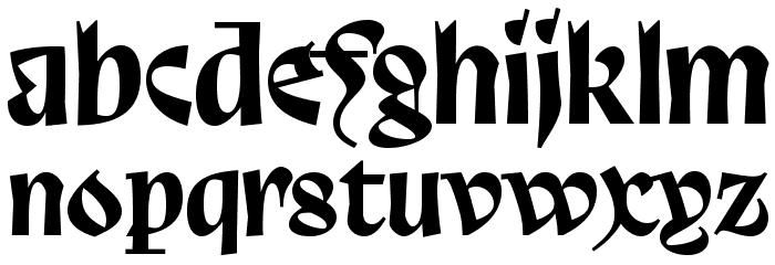 Trickster Font LOWERCASE