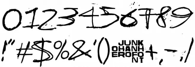 Tricky Christine フォント その他の文字