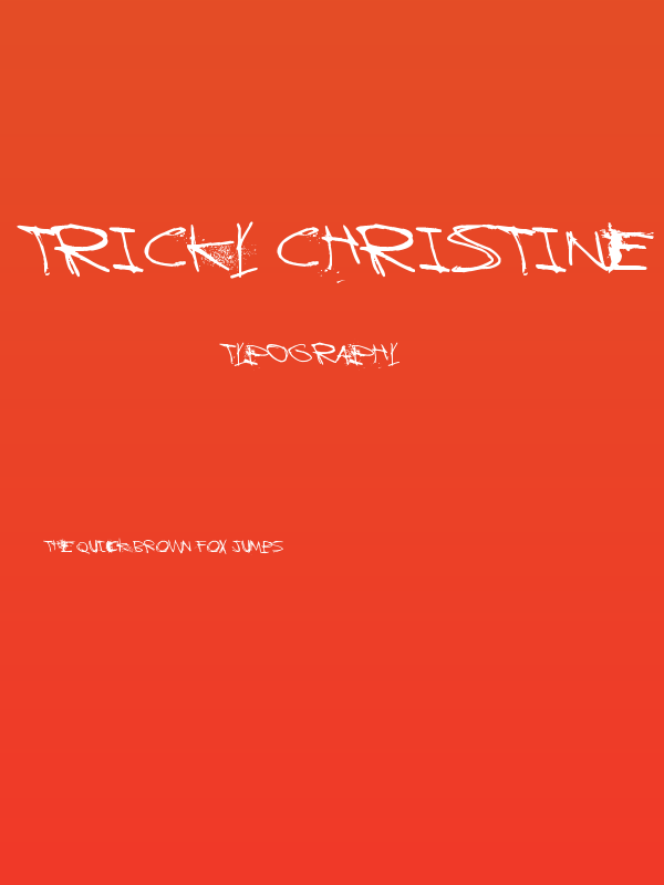 Tricky Christine Poster