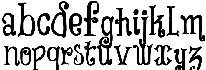 Tricky Hearts Font LOWERCASE