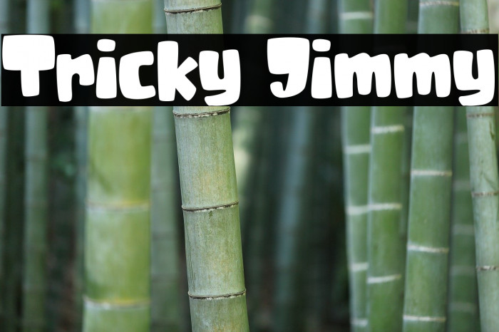 Tricky Jimmy Font examples
