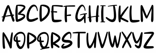 Tricky Night Schriftart Groß
