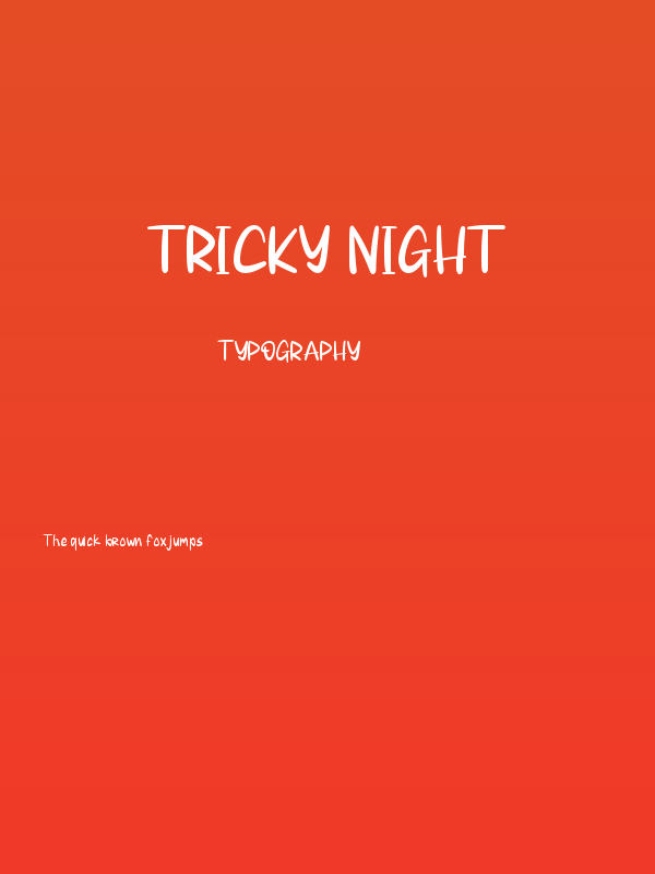 Tricky Night Poster