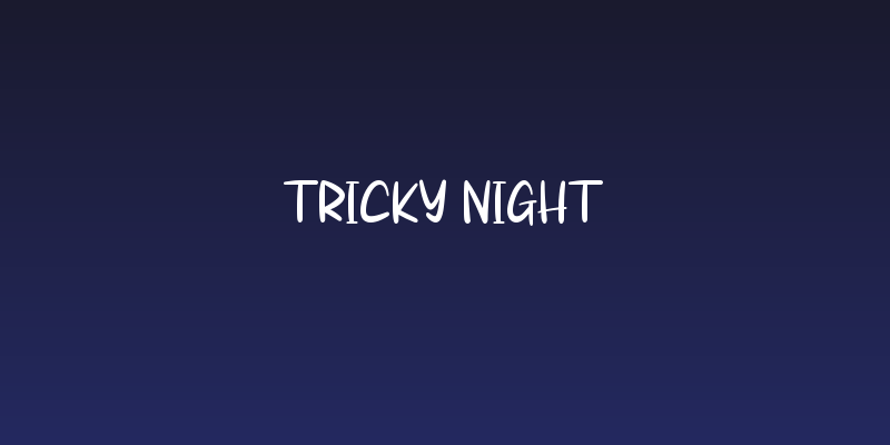 Tricky Night Social Header