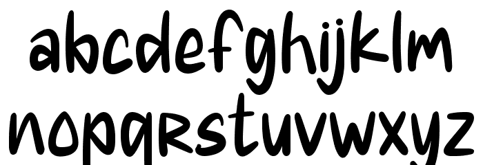 Tricky Night Font LOWERCASE