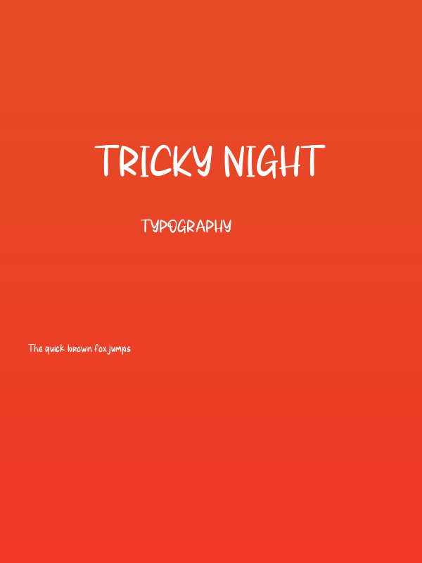 Tricky Night Poster