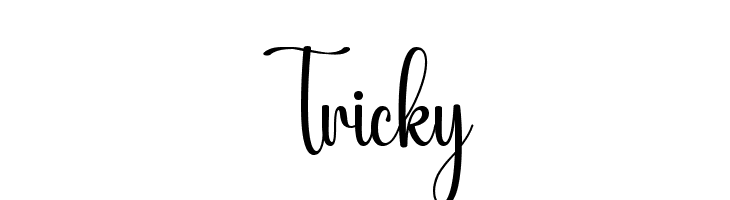 Tricky  font caratteri gratis