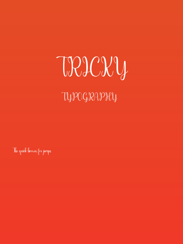 Tricky Poster