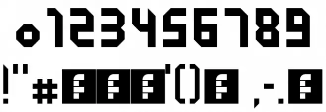 Tricube Regular Font OTHER CHARS