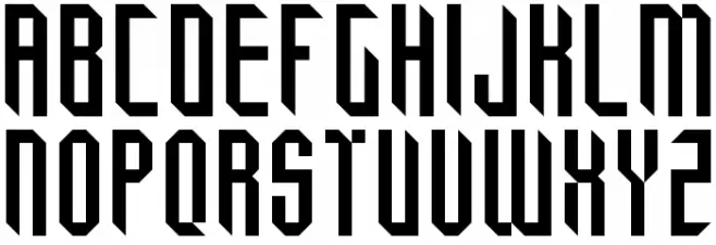 Tricube Regular フォント 大文字
