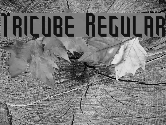 Tricube Regular Font examples