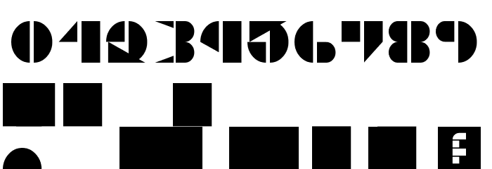 Trifolium Stencil Regular Font OTHER CHARS