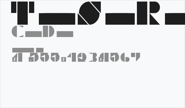 Trifolium Stencil Regular Business Card