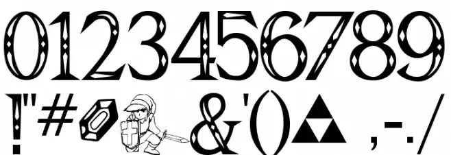 Triforce(RUS BY LYAJKA) Triforce Font OTHER CHARS