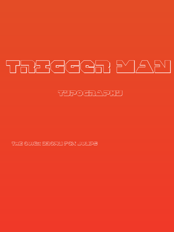 Trigger Man 3D Regular Poster
