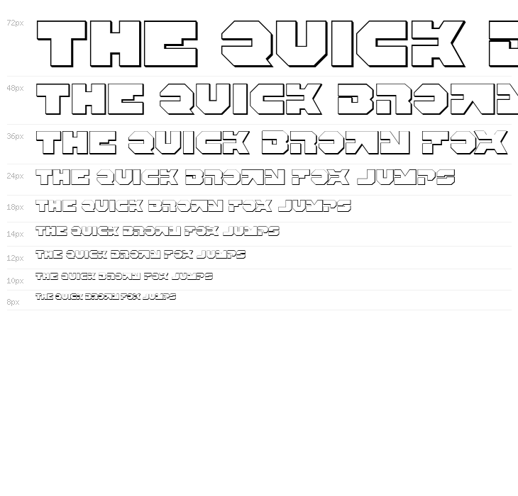 Trigger Man 3D Regular Waterfall