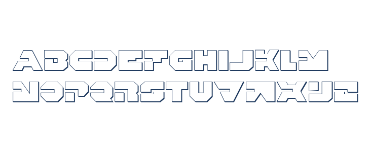 Trigger Man 3D Regular Lowercase