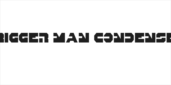 Trigger Man Condensed Logo
