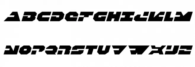 Trigger Man Expanded Italic Fonte MAIÚSCULAS