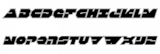 Trigger Man Pro Italic Шрифта ВЕРХНИЙ